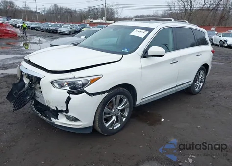 2013 Infiniti Jx35 z USA, uszkodzony, nr VIN 5N1AL0MM3DC346875